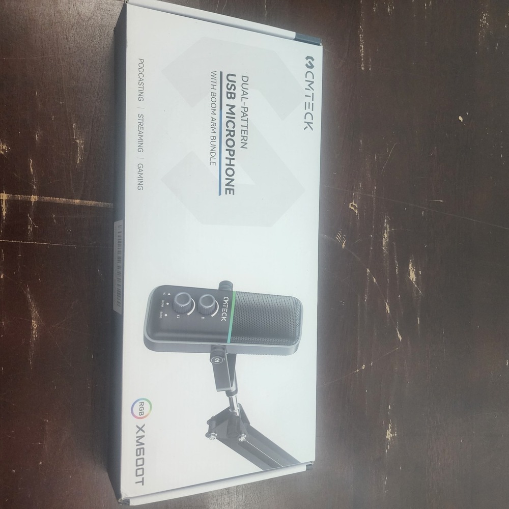 CMTECK USB Microphone With Boom Arm Bundle Dual-Pattern New In‎ Box